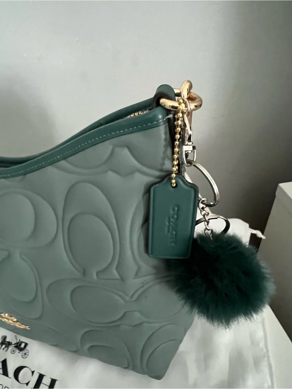 Coach Laurel Shoulder Bag In Blocked Signature Leather